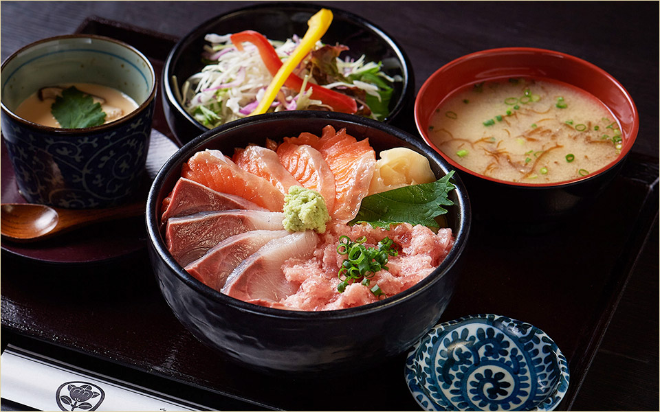 海鮮三色丼